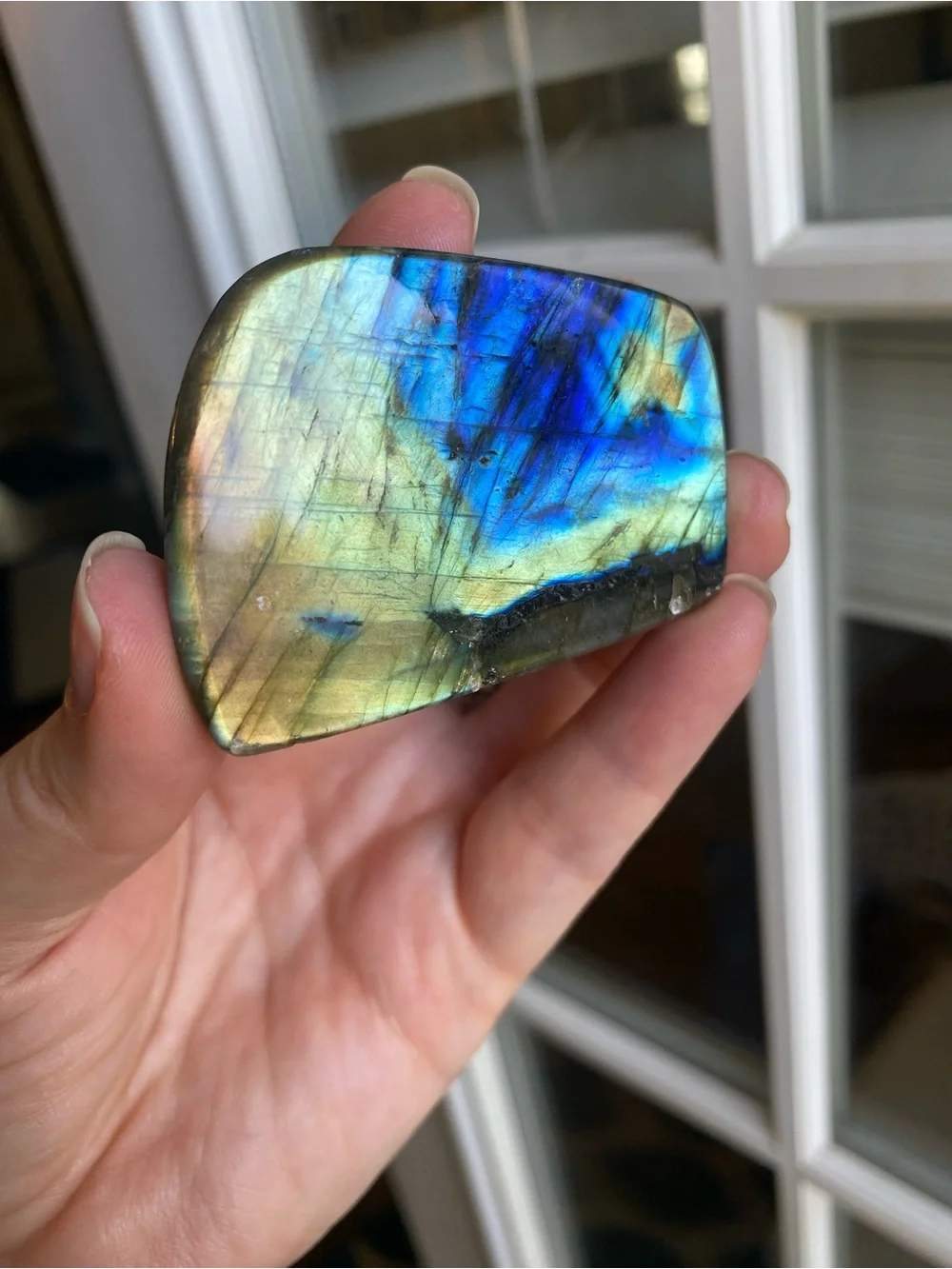✨ Double-Sided Blue & Gold Flash Labradorite Freeform ✨